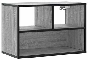 szürke sonoma színű szerelt fa TV-szekrény 60 x 31 x 39,5 cm
