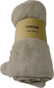 Polár Takaró Szürke-barna Puha Ágytakaró Flanel Fotel 140x200cm