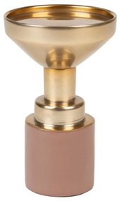 Glam gyertyatartó, rózsaszín, H14 cm