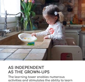 Mobli Ully, tanulótorony, segítőeszköz mászáshoz, Montessori, multiplex, 40,5 x 86 x 38 cm