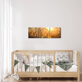 Napkelte képe (órával) (90x30 cm)