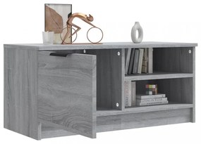 szürke sonoma színű szerelt fa TV-szekrény 80 x 35 x 36,5 cm