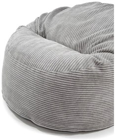 Világosszürke kordbársony gyerek babzsákfotel Om 85 – SLOWDOWN