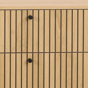 Natúr színű komód tölgyfa dekorral 158x80x40 cm Albany – Actona