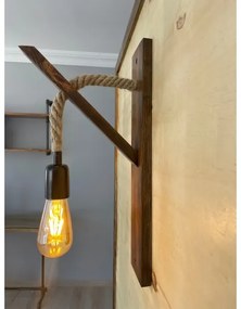 AHSAP fali lámpa 1xE27/40W/230V fenyő dió