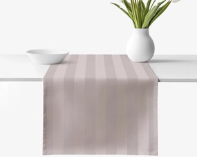 Goldea ünnepi damaszt asztali futó - szürkésbarna csíkos 50x120 cm