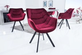 MATCH design bársony  szék - bordó