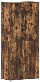 Cipőszekrény Füstölt Tölgy 80x39x180 cm Szerelt Fa
