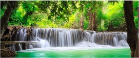 Kép egy vízesésről Kanchanaburiban, Thaiföldön (120x50 cm)