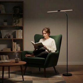 LED fényerőszabályozható állólámpa TEILO LED/14W/230V 3000/4000/6000K fekete