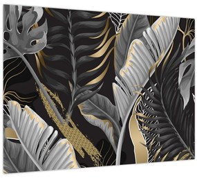 Üveg kép - Arany dzsungel (70x50 cm)