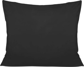 Pamut-szatén párnahuzat 50x60 egyszínű fekete
