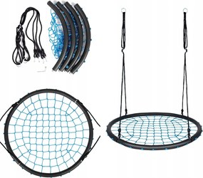 Gólyafészek Hinta Habszivacs 100CM fekete-kék kerti