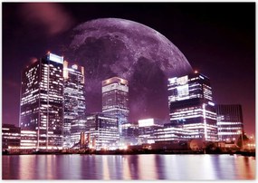 Poszterek 100x70 Lila våros éjszaka