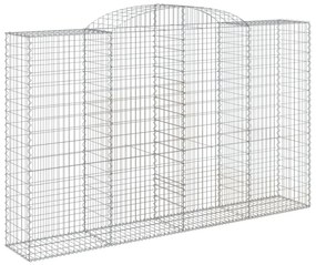 3 db íves horganyzott vas gabion kosár 300x50x180/200 cm