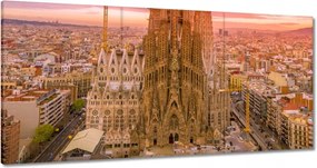 Festmények 180x90 Napsütéses nap Barcelona