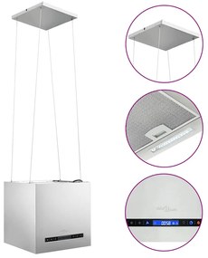 vidaXL rozsdamentes acél LCD érintőképernyős sziget páraelszívó 37 cm