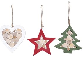 Karácsonyfadísz készlet 3 db-os Nature – Ego Dekor