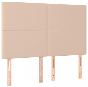 4 db cappuccino színű műbőr fejtámla 72 x 5 x 78/88 cm
