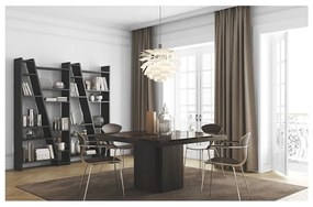 Delta matt fekete könyvespolc - TemaHome