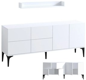 Lucky White and Black szekrény polccal