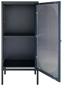 Fekete fém tálalószekrény 50x110 cm Adelaide – House Nordic