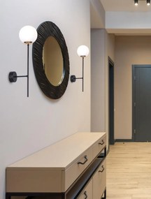 KAJA K-4916 ISLA Fekete Színű Fali Lámpa 1xE14 10W IP20