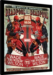 Keretezett poszter Deadpool - Wade vs Wade