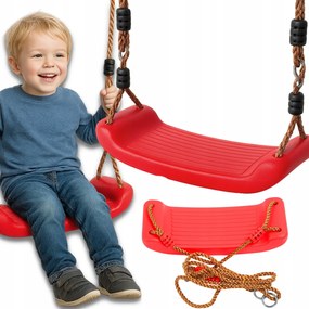 Gyerek Hinta Kerti Pad Deszka Erős Műanyag Ülőfelület