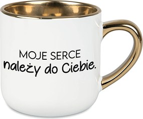 Bögre Nagy Fehér A Szívem A Tiéd Ajándék Házassági évfordulóra