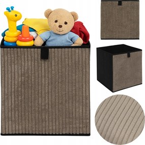 Corduroy Box 30x30 CM Taupe Összecsukható Tároló Doboz Kallax