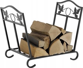 Kandalló fa kosár állvány Mark Adler fém összecsukható hordozható