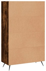 füstös tölgy színű szerelt fa magasszekrény 69,5 x 31 x 115 cm