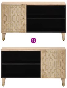 tömör mangófa TV-szekrény 80 x 31 x 46 cm