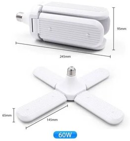 Z869-60W Ventilátor Formájú Függesztett LED lámpa - E27 izzó