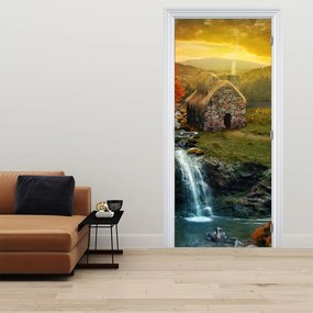 Fotótapéta ajtóra - Víkendház tündérországban (95x205cm)