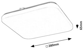 Rabalux 75013-LED VENDEL mennyezeti lámpa érzékelővel LED/12W/230V 4000K 28x28cm