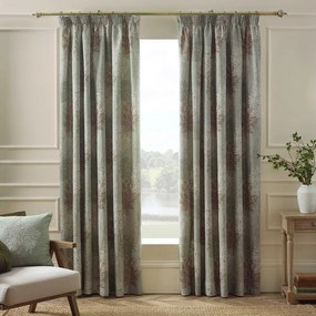 Zöld függöny szett 2 db-os 168x229 cm Woodland Trees – Catherine Lansfield