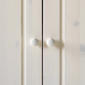 Fehér borovi fenyő ruhásszekrény 65x180 cm Anita – Støraa