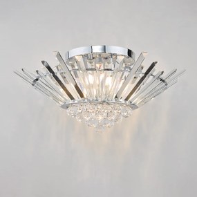 Dar Lighting glamour kristály modern mennyezeti lámpa nimbus króm darnim5050