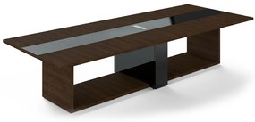 Trevix tárgyalóasztal 360 x 140 cm, charleston tölgy / fekete