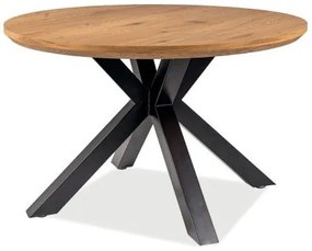 Ritmo étkezőasztal tölgy fekete 120cm