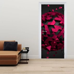 Fotótapéta ajtóra - 3D absztrakció (95x205cm)