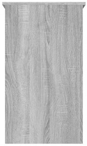szürke sonoma színű szerelt fa íróasztal 90x45x76 cm