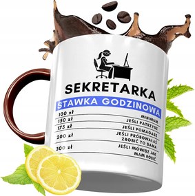 Bordó Bögre Titkárnőnek Születésnapi Ajándék fényképes nyomtatással