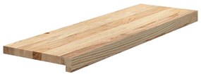4 db tömör tölgyfa lépcsőfokok kezeletlen 80x30x2 cm