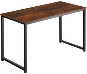 tectake 404465 flint íróasztal - ipari sötét fa, rusztikus, 120 cm