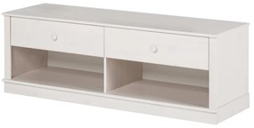 Fehér borovi fenyő TV-állvány 137x47 cm Anita – Støraa