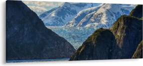 Tájkép hegyekkel (120x50 cm)