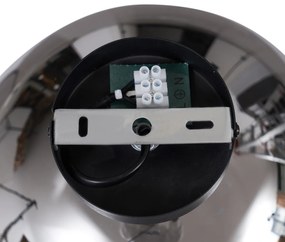 Art Deco mennyezeti lámpa fekete füstüveggel - Sandra